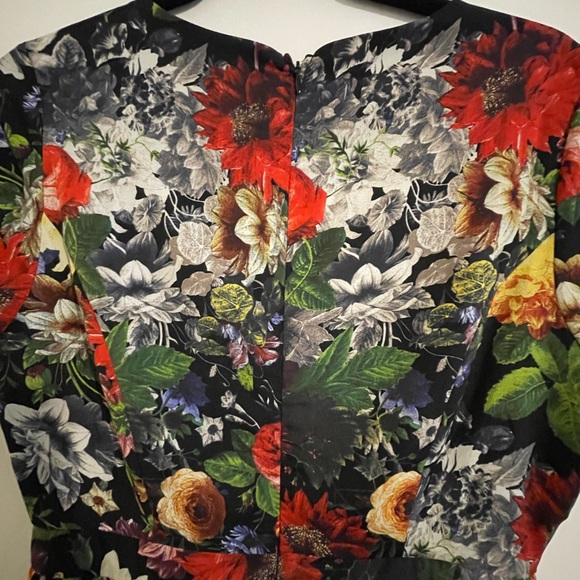 Floral Knee Length Dress - Picture 6 of 6